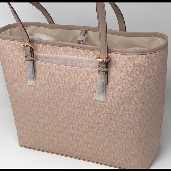 NWT Michael Kors center stripe Fawn  tote - Picture 4 of 7